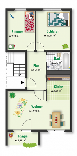 Wir sanieren für Sie - 3 Zimmer-Wohnung in Halle - Photo 2
