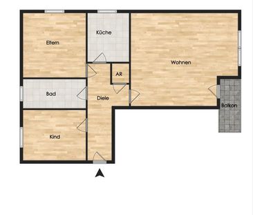 Hell und geräumig im Herzen Oldenburgs: 3-Zimmer Wohnung in Uni Nähe! - Photo 6