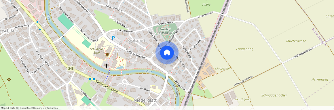 8172, Niederglatt ZH, Bachenbülacherstrasse, 8