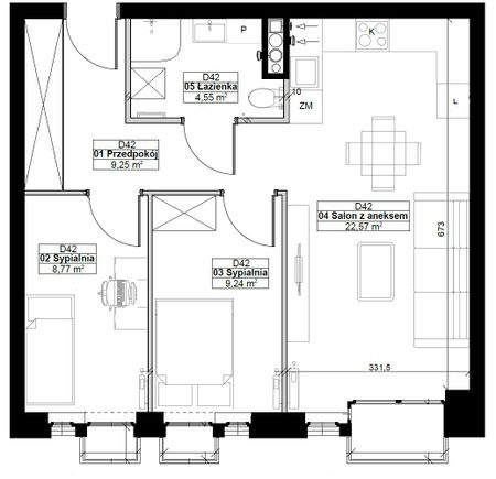 Łódź - Mieszkanie na wynajem - Photo 2
