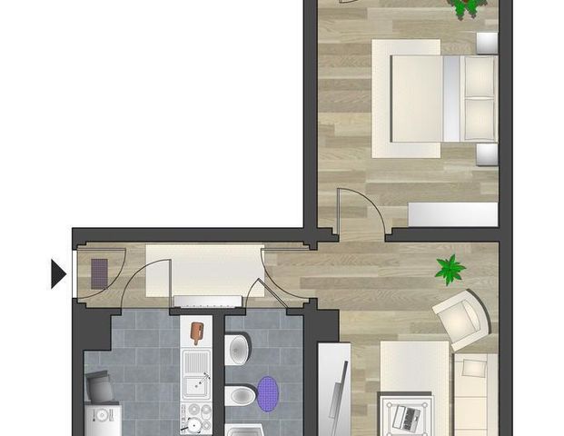 2-Raum-Wohnung - Photo 1