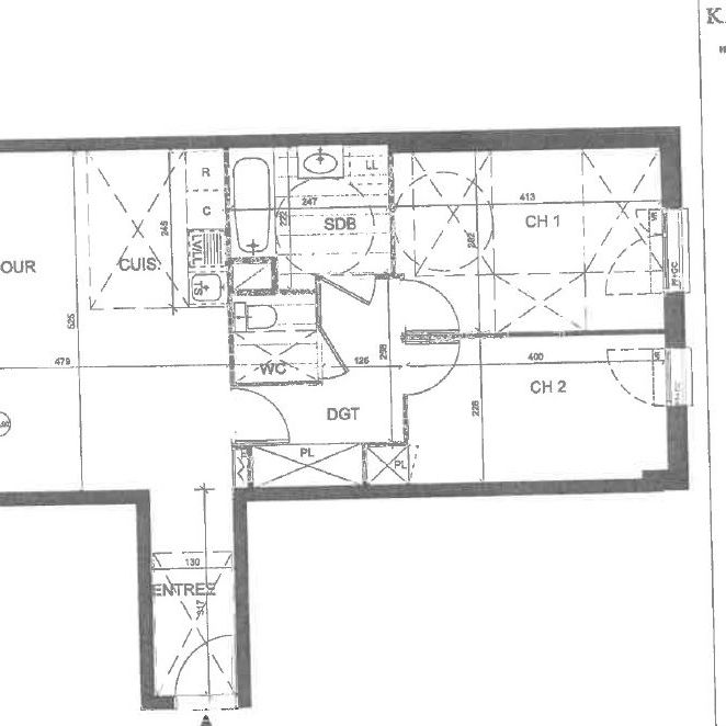 Appartement 3 pièces - Photo 1
