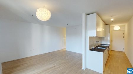 Sonnwendviertel: 1-Zimmer-Wohnung mit Balkon im 12. OG – Fitnessraum, Co-Working & Rooftop-Terrasse inklusive! - Foto 2