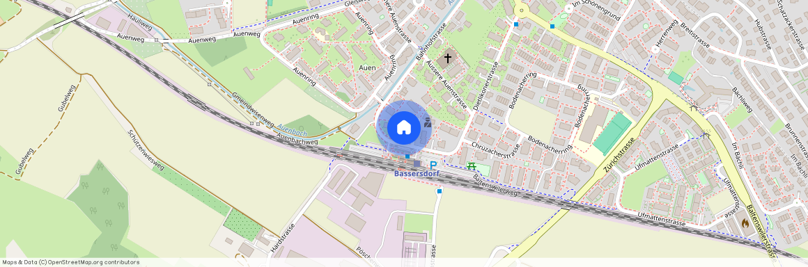 Im Baumgarten 1, 8303 Bassersdorf, Lageplan