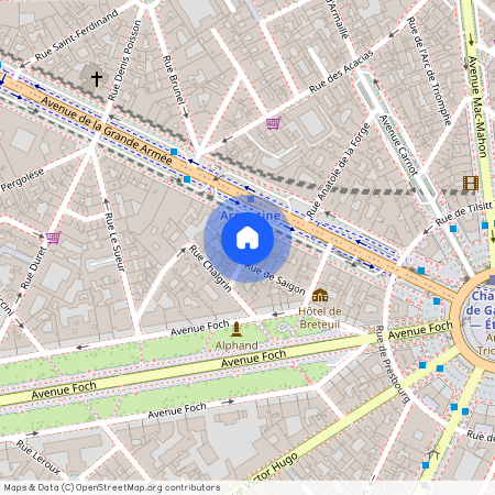 Rue d'Argentine, Francja, Paris