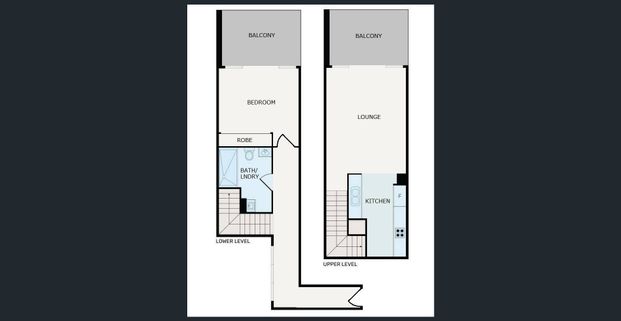Furnished dual level one bedroom apartment - Photo 1