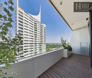 Danubeflats - Exklusive 2-Zimmer-Wohnung im höchsten Wohnhochhaus Österreichs mit zwei Balkonen, Spa und Blick auf die Neue Donau - Photo 3