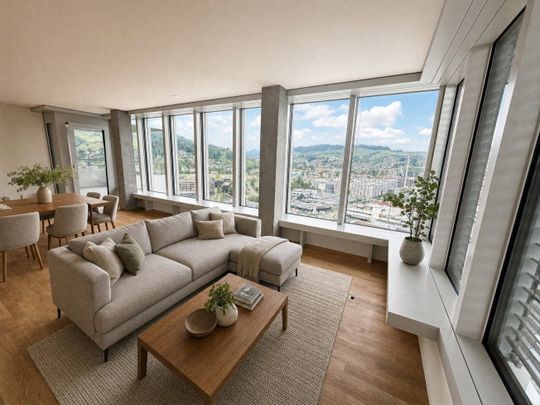 3.5 Zimmer, 90 m², 26. Stock - Photo 1