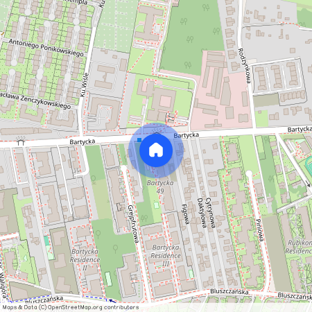 ul. Bartycka, Siekierki, Mokotów, Warszawa, mazowieckie