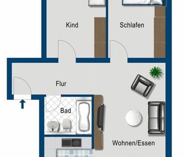 Helle, freundliche 3-Zimmer Wohnung mit Balkon - ab sofort - Photo 3