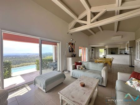 Villa climatisée pour 8 personnes avec piscine chauffée et vue mer panoramique à La Londe-les-Maures - Photo 4