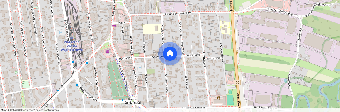 ul. Wschodnia, Piaseczno, Piaseczno, piaseczyński, mazowieckie