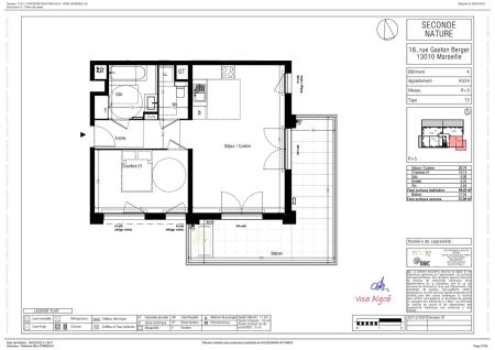 Appartement Marseille 2 pièce(s) de 54m2 - Photo 2