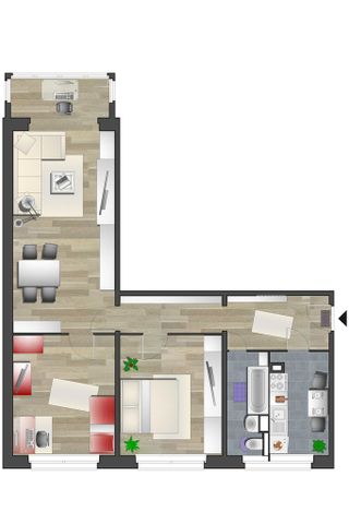 3-Raum-Wohnung in modernisierter Wohnanlage - Foto 5