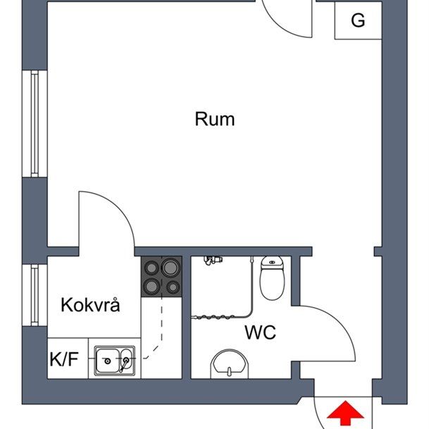 Fridhemsvägen 6 C - Foto 2