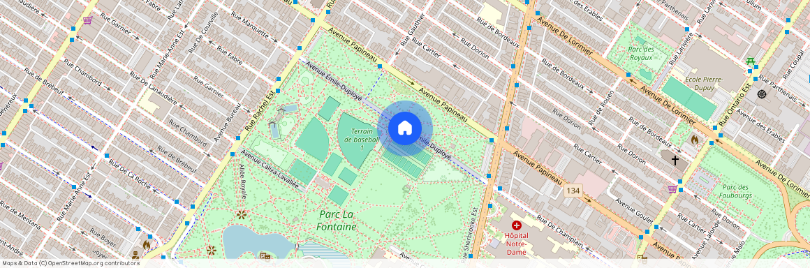 google map, Plateau-Mont-Royal, Plateau-Mont-Royal, Ile de Montréal, H2L 1H8