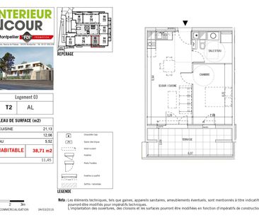 BOUTONNET - T2 - 38.71 M² - Photo 2