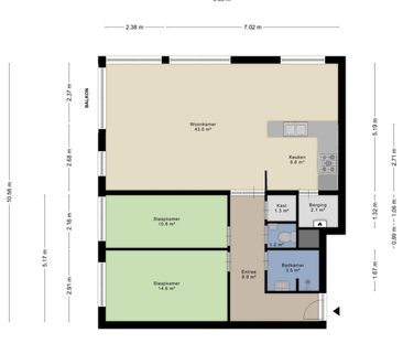 Appartement te huur: Buikslotermeerplein 395 1025 WR Amsterdam - Foto 1