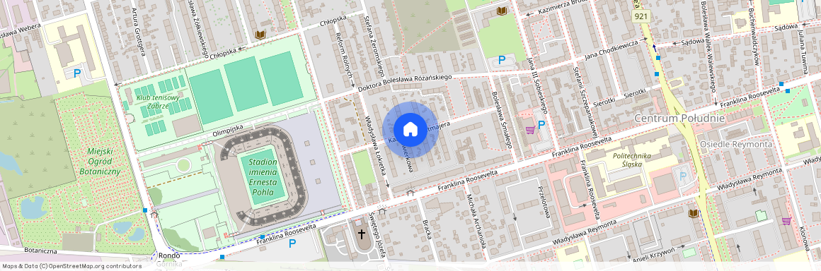 ul. ks. Bolesława Domańskiego, Centrum Południe, Zabrze, śląskie