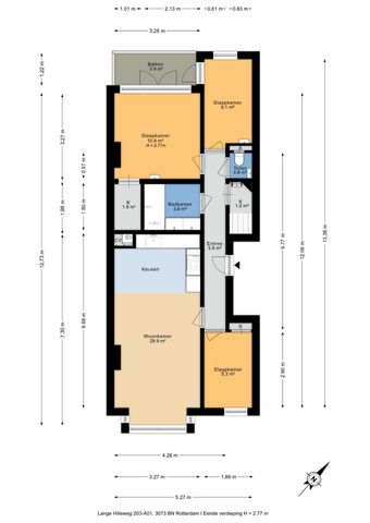 Appartement te huur: Lange Hilleweg 203-A01 3073 BN Rotterdam - Photo 2