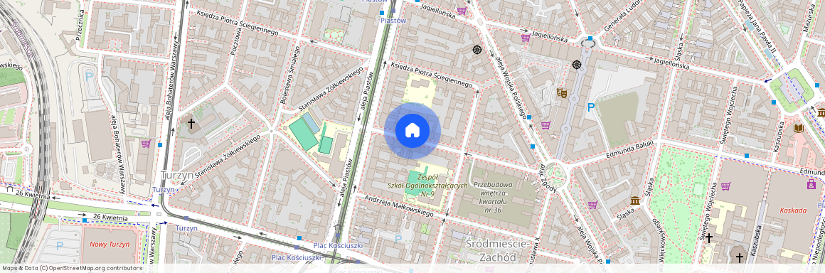 ul. Bohaterów Getta Warszawskiego, Śródmieście-Zachód, Śródmieście, Szczecin, zachodniopomorskie