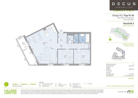 VILLAGE IM DRITTEN | BAUFELD 3 | MIETWOHNUNGEN | FERTIGSTELLUNG NOVEMBER 2026 - Foto 5