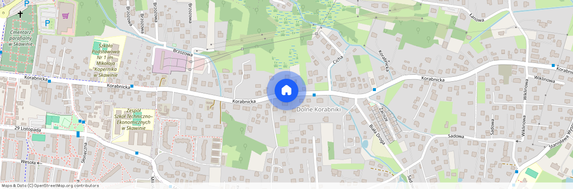 ul. Korabnicka, Skawina, Skawina, krakowski, małopolskie