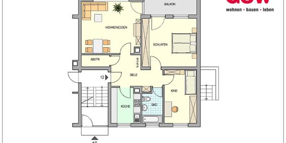 Helle 3-Zimmer-Wohnung mit Balkon - Ideal für Paare und kleine Familien! - Photo 3