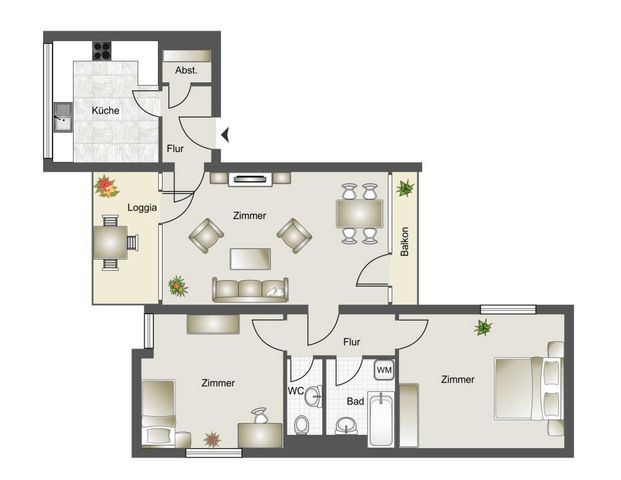 3-Zimmer Wohnung in Steinkuhl mit WBS - Photo 1