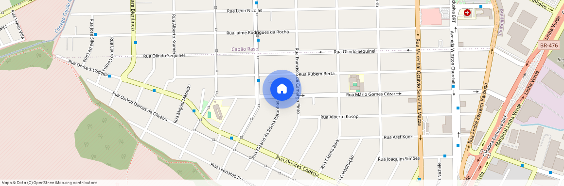 Rua Mário Gomes Cézar, 900, Pinheirinho - Curitiba - PR