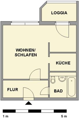 1-Raum-Wohnung - Photo 1