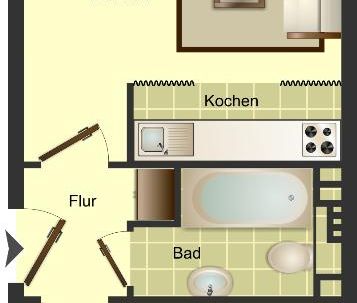 Demnächst frei! 2-Zimmer-Wohnung in Münster Münster Nord - Foto 4