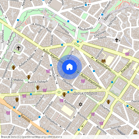 Αγίου Δημητρίου 36-42, 546 30, Θεσσαλονίκη (546 30), Κέντρο Θεσσαλονίκης (Θεσσαλονίκη - Δήμος)