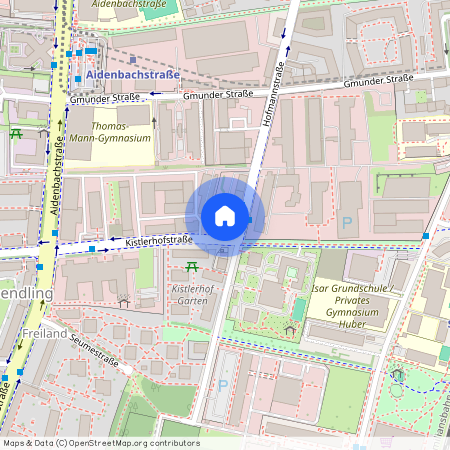 Kistlerhofstraße, 81379 München Obersendling ca. 6, 3 km south-west of Munich-center