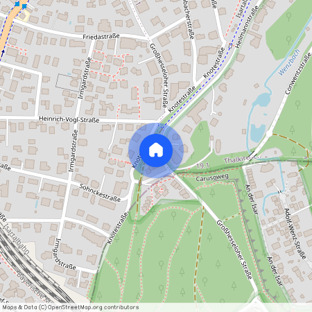 Heilmannstraße, 81479 München Solln ca. 6, 8 km south-west of Munich-center