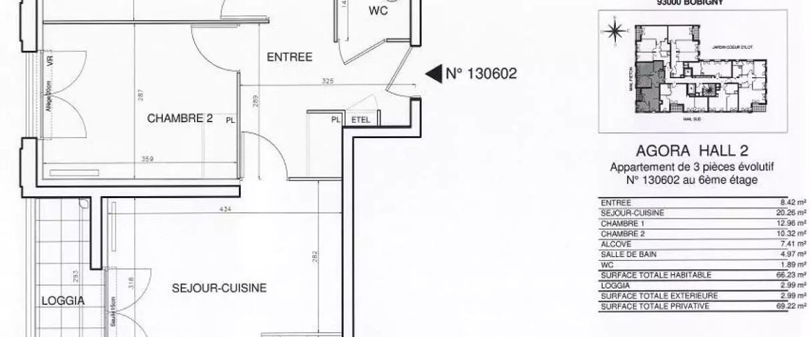 location Appartement T3 DE 65.8m² À BOBIGNY - Photo 1