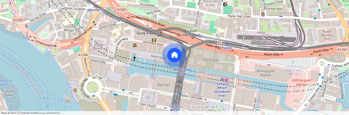 West India Quay Hertsmere Road E14 4EG
