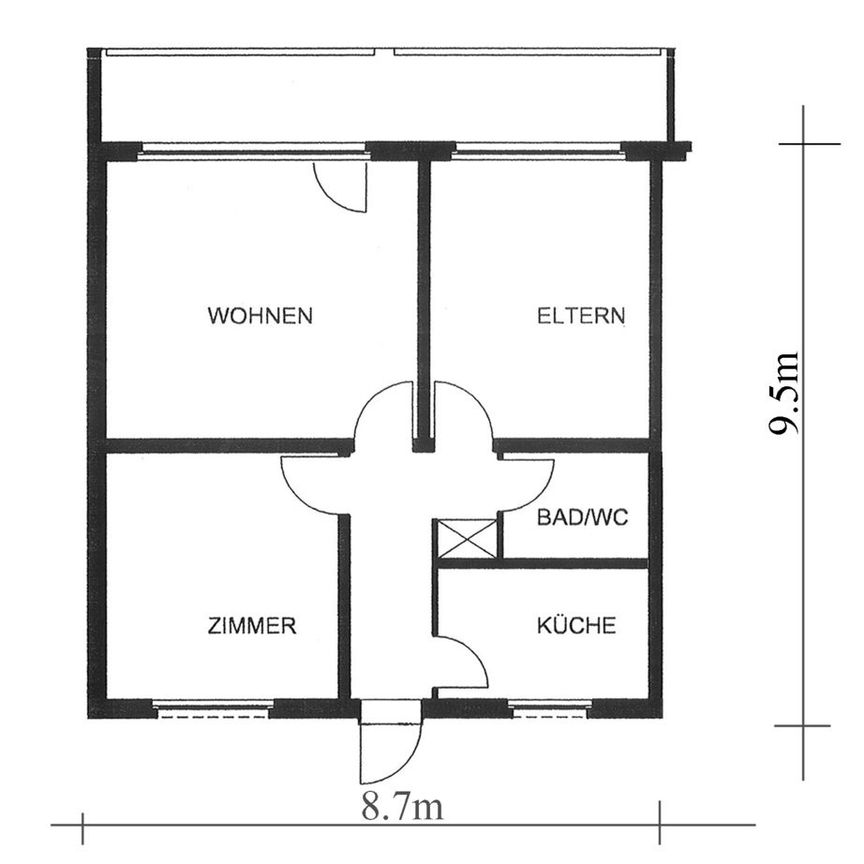 Hoch hinaus und trotzdem im Grünen, Nähe Shoppi-Tivoli - Foto 1