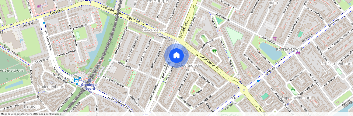 Indische buurt, 9715 CC, Bankastraat, Groningen