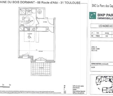 location Appartement F1 DE 34.19m² À TOULOUSE - Photo 5