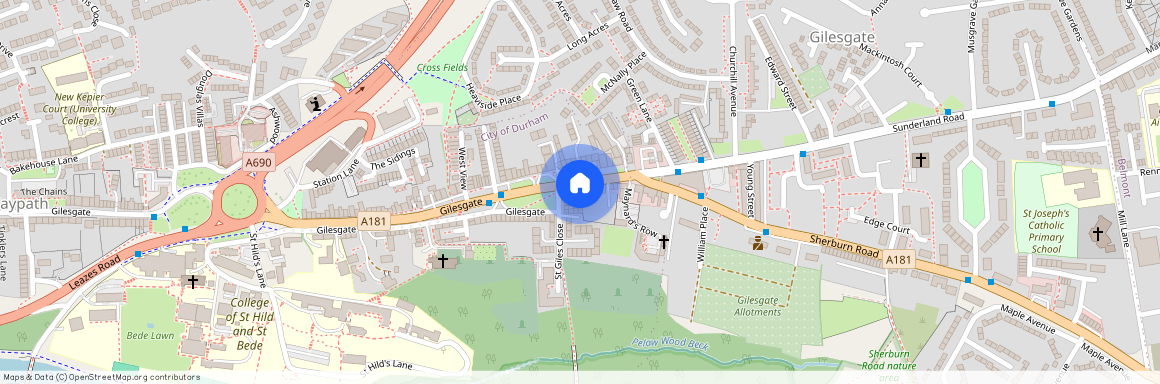 Gilesgate, Durham, DH1 1QG, Durham