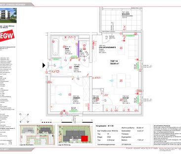 2-Zimmer-Wohnung mit Balkon, Top 14 - Photo 1