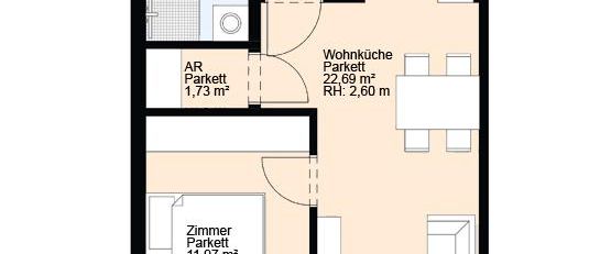 Hochwertige 2-Zimmer-Wohnung in Grünlage mit großzügigem Balkon - Foto 1