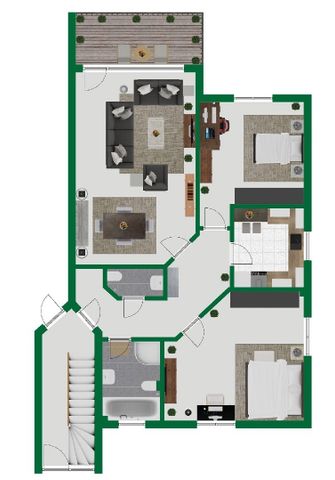 Moderne Maisonette-Wohnung in idyllischer Ortsrandlage von Oberpleis - Foto 3