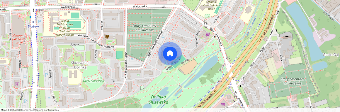 ul. Józefa Elsnera, Służew, Mokotów, Warszawa, mazowieckie