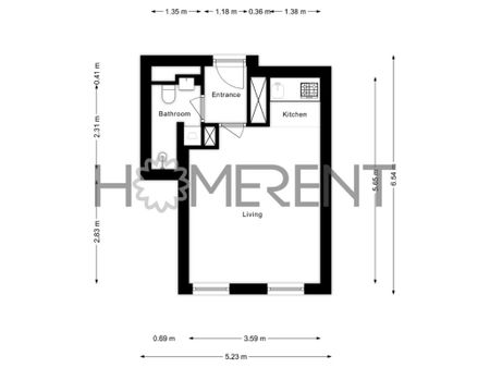 Pronájem bytu 1+kk 25 m2 - Фото 2