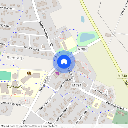 Harsyrevägen, Blentarp