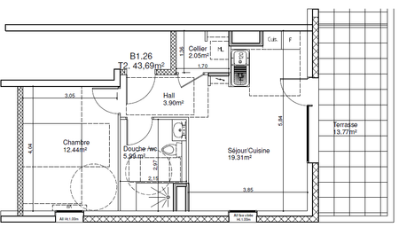 T2 Hauts-du-Chazal Besançon - Photo 3