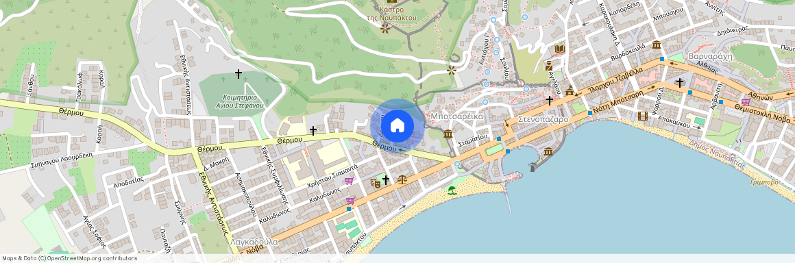 Αγήτα 1, 303 00 Ναύπακτος, Κέντρο (Ναύπακτος)