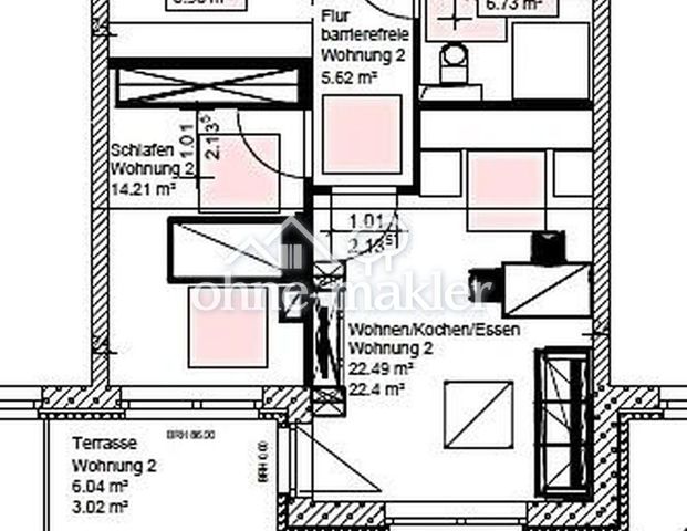 ERSTBEZUG/PROVISIONSFREI: Moderne 2-Raum-Wohnung mit Terrasse, Carport, in ruhiger Lage - Foto 1